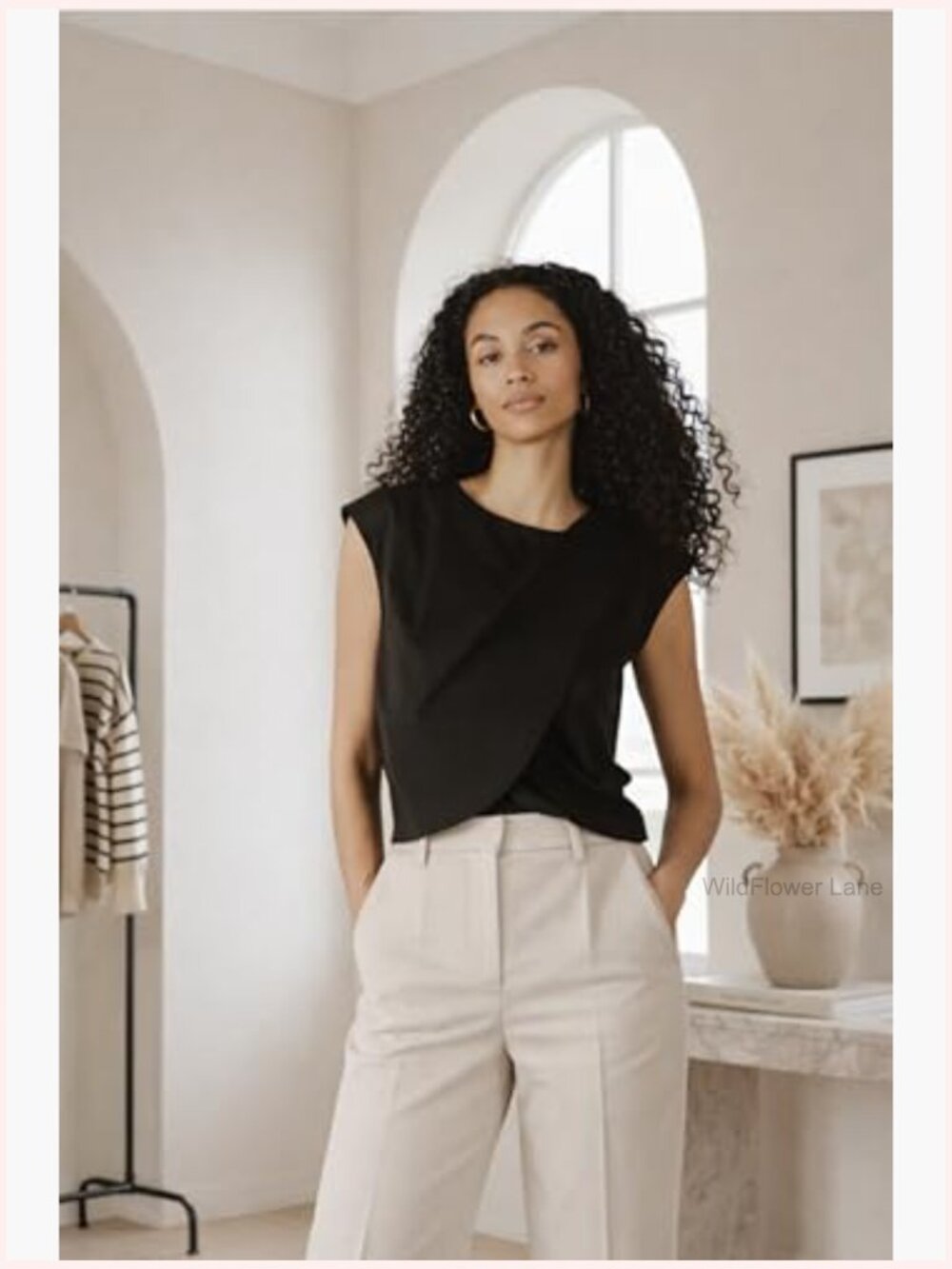 Crossover Nursing Top – Breastfeeding Blouse, Soft Maternity Shirt - Picture 5 of 6